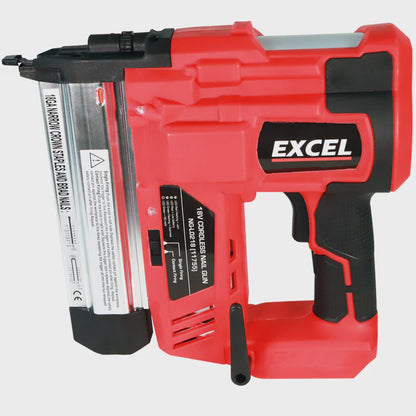 Excel 18V Cordless Second Fix Nailer with 1 x 5.0Ah Battery, Charger & Excel Bag EXL10141