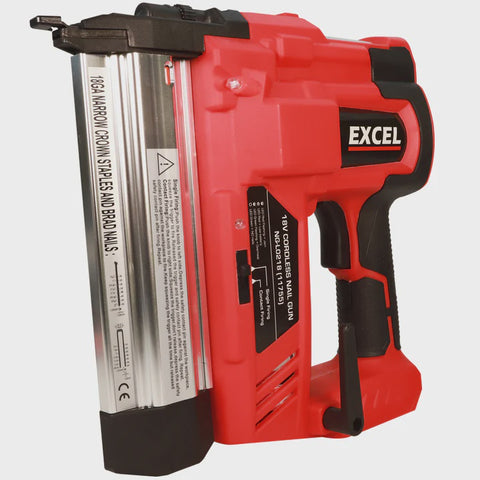 Excel 18V Cordless Second Fix Nailer with 1 x 5.0Ah Battery, Charger & Excel Bag EXL10141