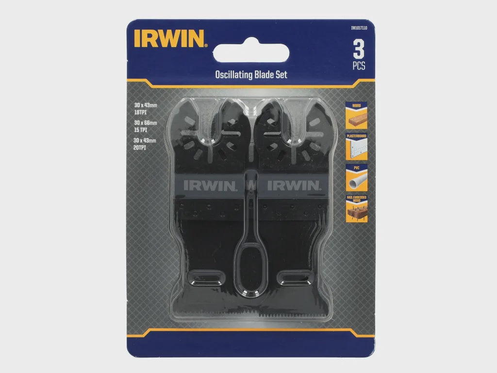Irwin IW1017110 Oscillating Blade Set 3 Piece IRWIW1017110