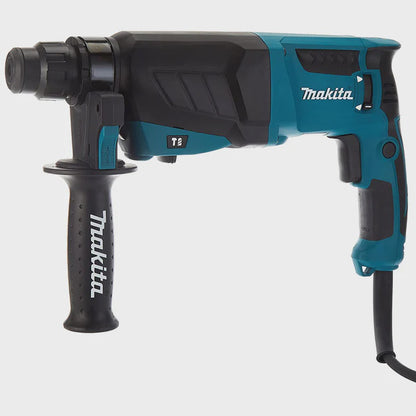 Makita HR2630 240V Hammer Drill With D-21200 17 Piece Drill Bit Set
