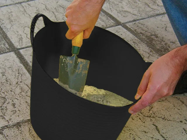 Faithfull 60 Litres Heavy-Duty Polyethylene Flex Black Tub FAIFLEX60B