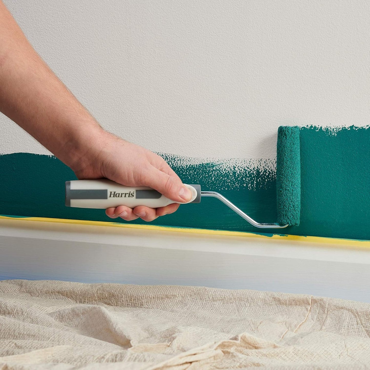 Harris 4" Pack of 10 Medium Pile Roller Sleeves Seriously Good For Walls & Ceilings 102012203