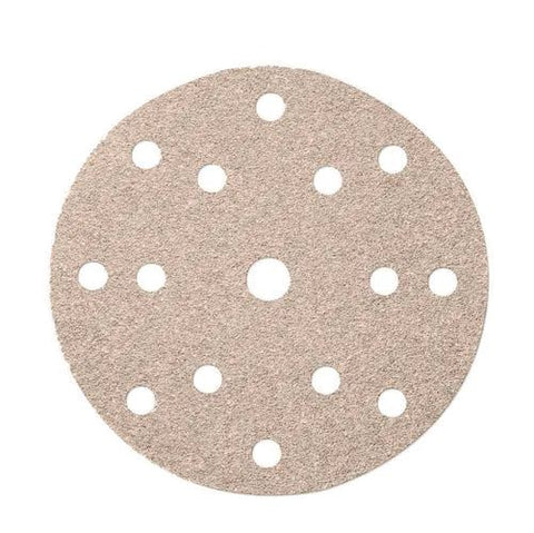 Mirka 2261105060N Basecut 150mm Hook & Loop 15 Holes Sanding Discs 60 Grit Pack of 50