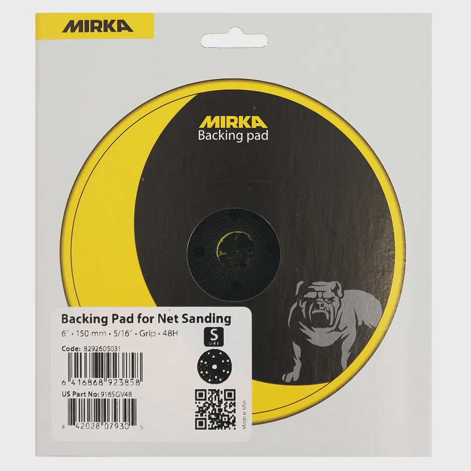 Mirka Sander Backing Pad Net 150mm Grip 48 Hole Medium 8292605011