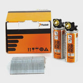 Paslode IM65 PAS921591 16G x 50mm ELGV Straight Electro Galvanised Brad Fuel Pack 2000/Box with 2 Fuel Cells