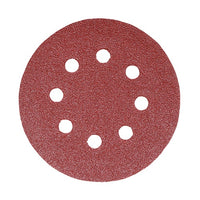 Timco 125mm Random Orbital Sanding Discs 60 Grit Red 231019
