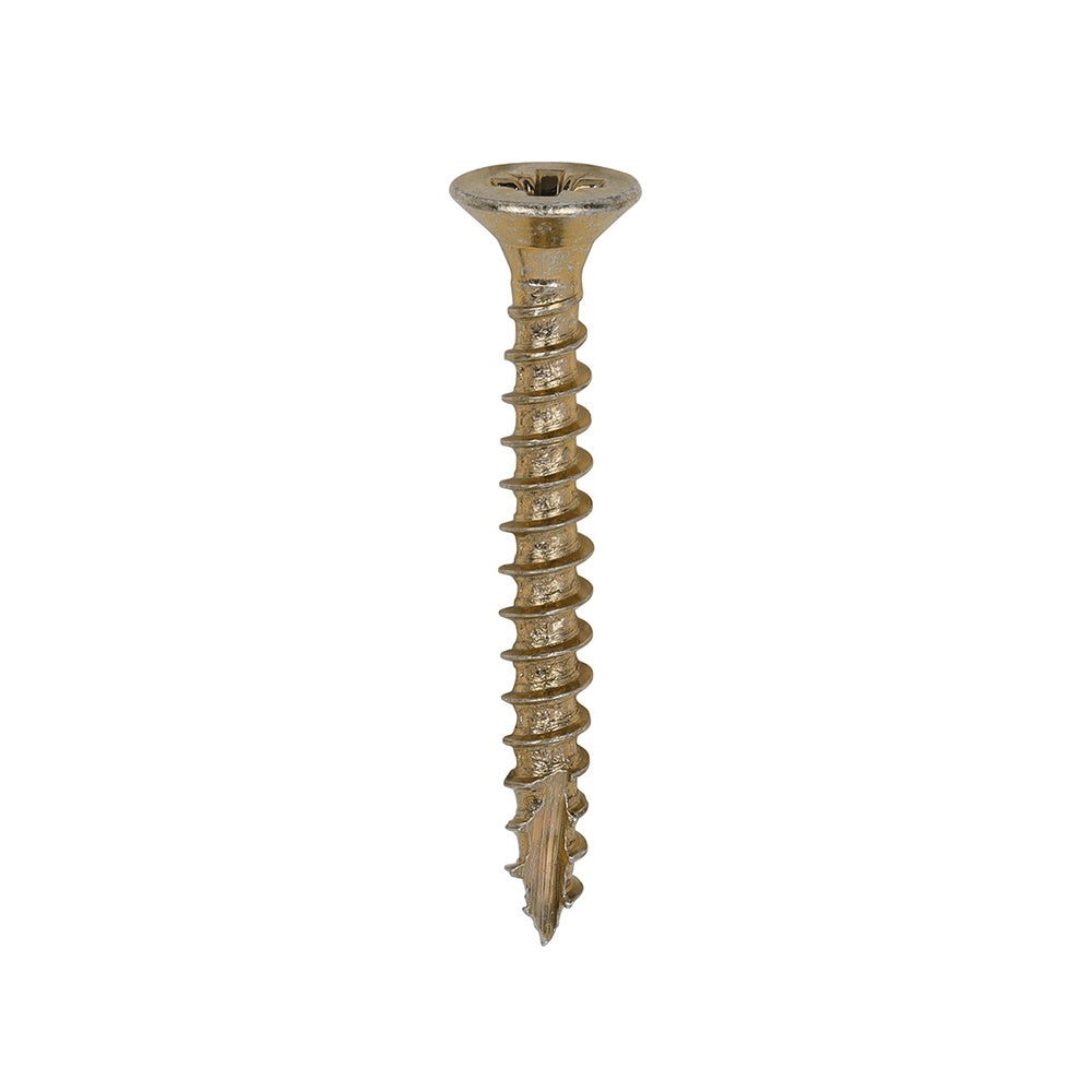 Timco 3.0 x 25mm Classic Multi-Purpose Screws Countsunk Head Yellow (100/Box) 30025CLAF