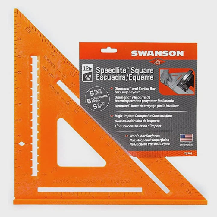 Swanson 12" Composite Speedlite Square Orange SWA-T0701