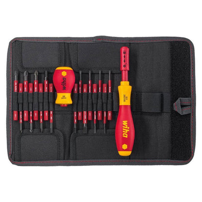 Wiha 41231 SoftFinish Electric SlimVario Screwdriver Set Of 19 Piece WHA-41231