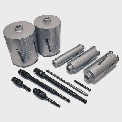 Mexco A10DCDKIT57 DCX90 Grade Dry Diamond Core Drill Kit Set of 11 Piece