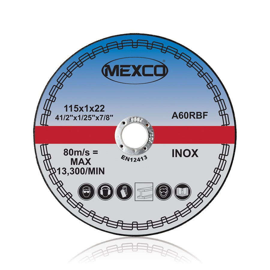 Mexco 115MM Multi Purpose CUT OFF DISC 10PC TIN SET MEX11510MULCD