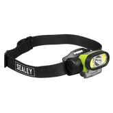 Sealey HT400LED Rechargeable Head Torch with Auto-Sensor 5W & 3W COB LED