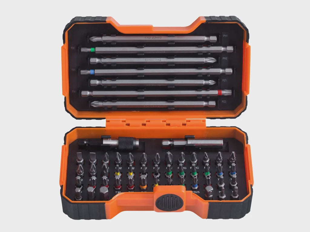 Bahco 59/S54BC-IP Screwdriver Bit Set of 54 Piece BAH59S54B