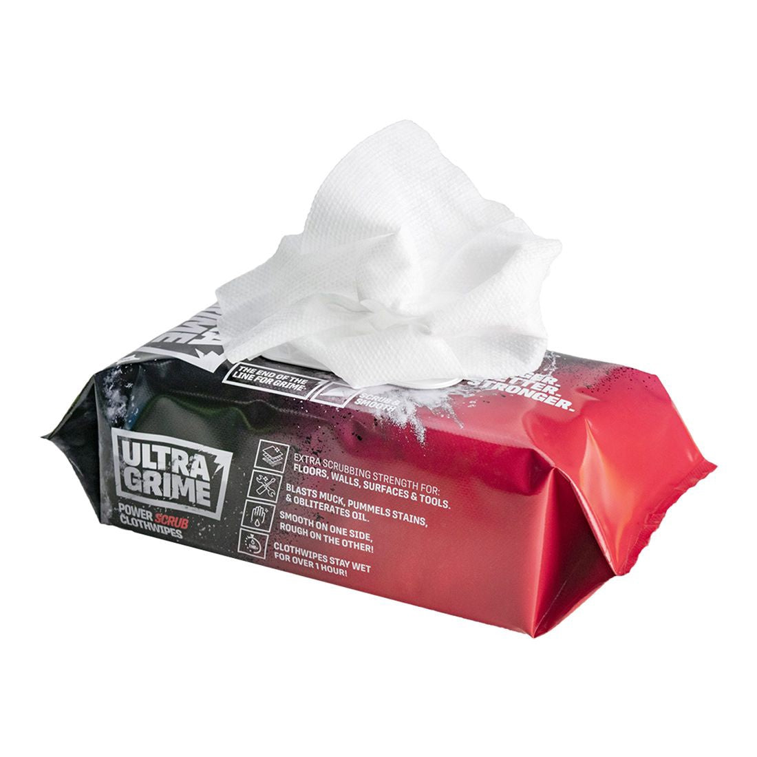 Ultra Grime Pro Power Scrub - 5920 Industrial Dirt Cleaning Cloth Wipes Pack of 80