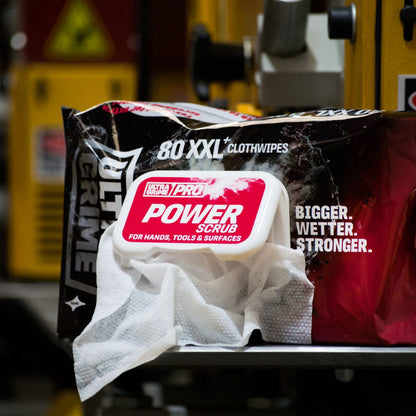 Ultra Grime Pro Power Scrub - 5920 Industrial Dirt Cleaning Cloth Wipes Pack of 80