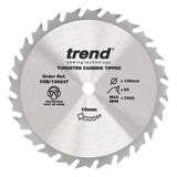 Trend Wood Cordless Circular Craft Thin Kerf Saw Blade 136mm x 10mm x 24T CSB/13624T