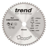 Trend Wood Mitre Craft Crosscut Saw Blade 305mm x 30mm x 60T CSB/CC30560