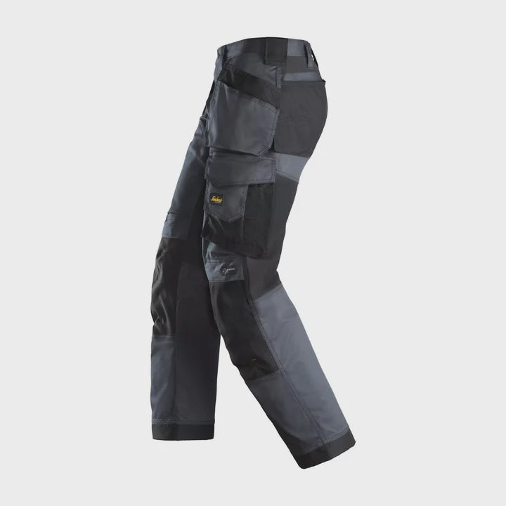 Snickers AllroundWork Stretch Trousers with Holster Pockets Black - 32" Leg 35" Waist 62410404050