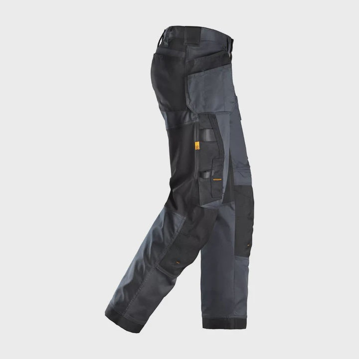 Snickers AllroundWork Stretch Trousers with Holster Pockets Black - 32" Leg 35" Waist 62410404050