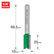 Trend 1/4" Two Flute Straight Cutter 10mm Dia. x 19.1mm Cut C016X1/4TC