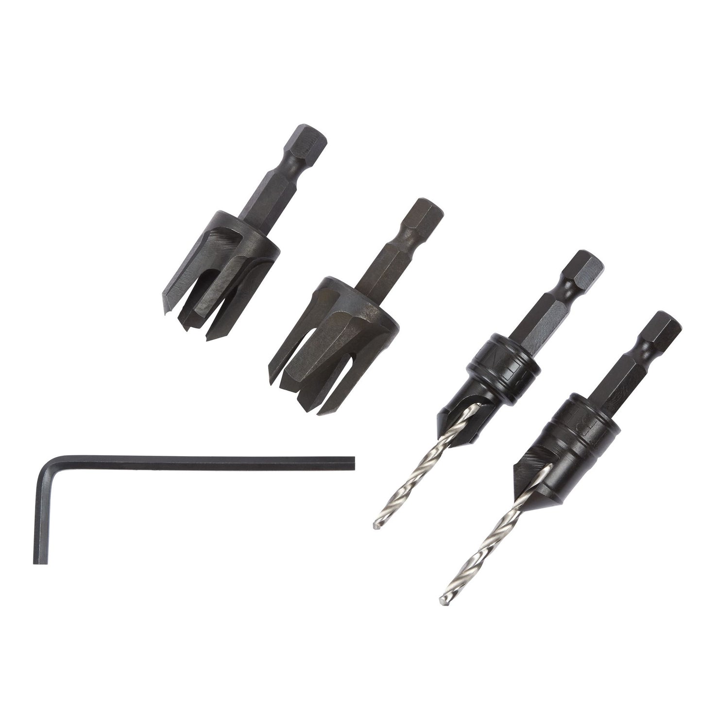 Trend Snappy 4 Piece Set Countersink & Plug cutter Set SNAP/PC/A
