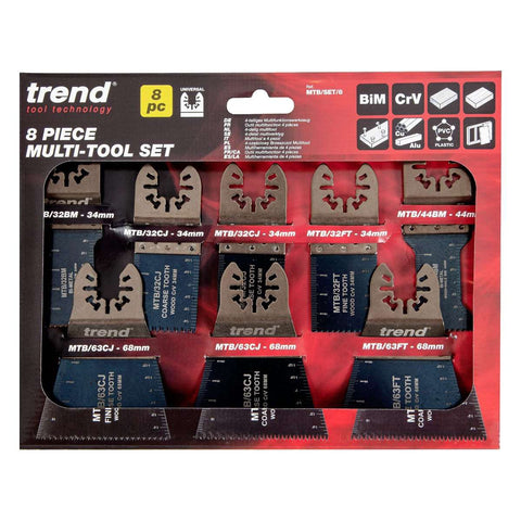Trend Universal Multi-Tool Blade Set, 8pc MTB/SET/8