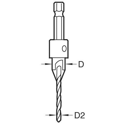 Trend Snappy Countersink with 9/64 (3.5mm) Drill SNAP/CS/12