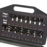 Trend 15 Piece 1/2in shank TCT Router Cutter Set SET/SS9X1/2TC