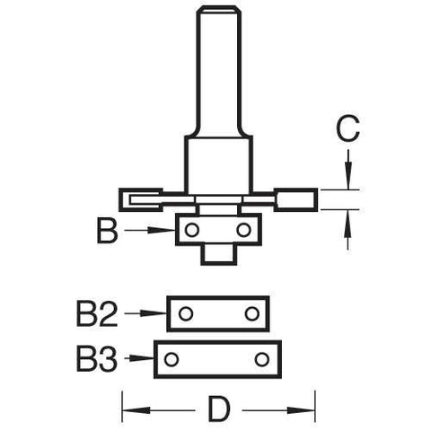 Trend 1/2" 4mm Cut x 37.2mm Dia. Biscuit Jointer Set C152X1/2TC