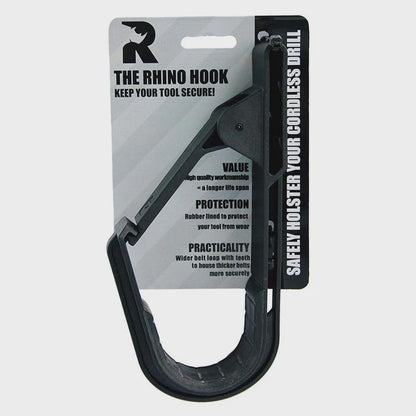 The Rhino Hook Universal Tool Belt Cordless Drill Holder