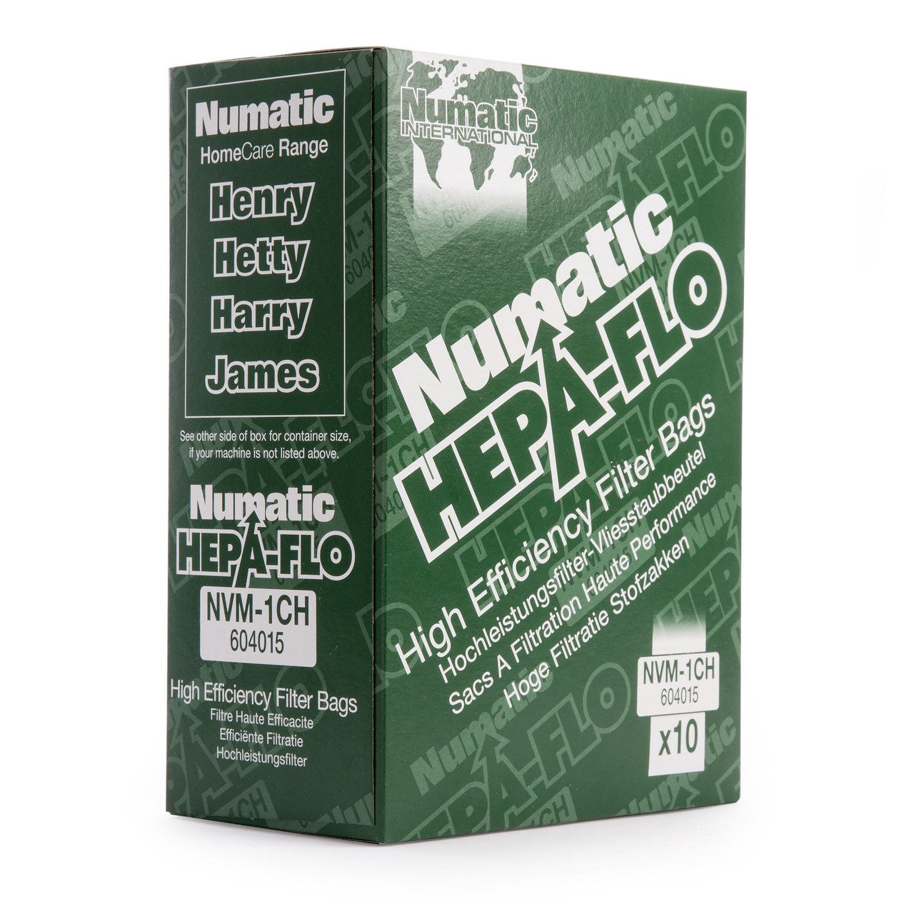 Numatic HEPA-FLO High Efficiency Filter Bags Pack of 10 - NUM-604615