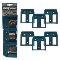 StealthMounts Makita 18V LXT Battery Mounts Pack of 6 SMT-BM-MK18-BLU