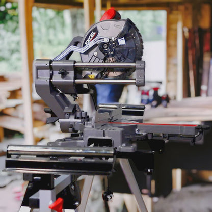 Excel 8.5" 216mm Mitre Saw Large Base 1500W/240V with Laser & Leg Stand