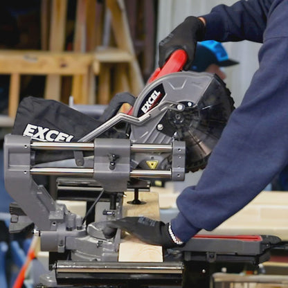 Excel 8.5" 216mm Mitre Saw Large Base 1500W/240V with Laser & Leg Stand