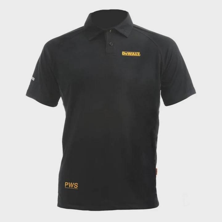 Dewalt Rutland Performance Polo Shirt Black - Size L