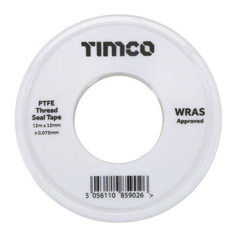Timco PTFE Thread Seal Tape 12m x 12mm