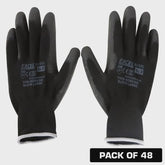 Excel Durable Grip Working Gloves Black Size L Pack of 48