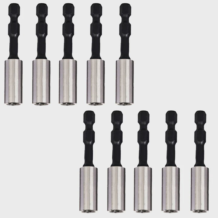Excel 60mm Impact Rated Magnetic Bit Holder Pack of 10