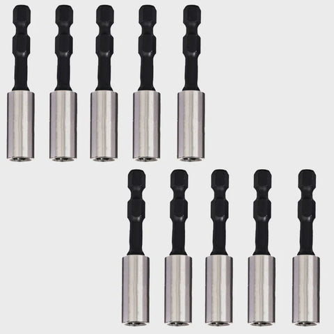 Excel 60mm Impact Rated Magnetic Bit Holder Pack of 10