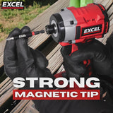 Excel 60mm Magnetic Impact Bit Holder with Blister Card Pack of 5