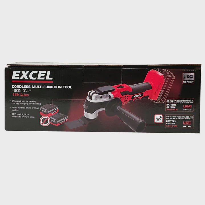 Excel 18V Oscillating Multi Tool with 1 x 2.0Ah Battery & Charger