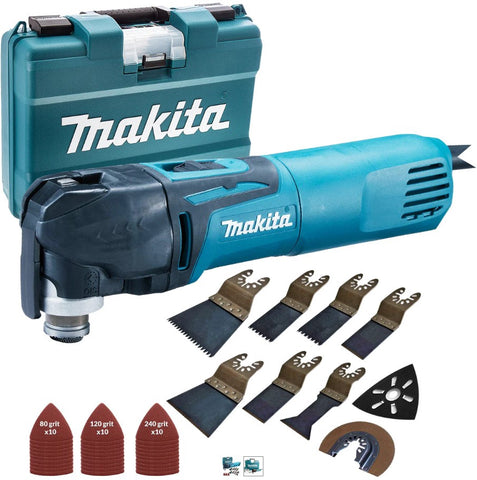Makita TM3010CK 110V Oscillating Multi-Tool Quick Change Blade with 39 Piece Accessories Set
