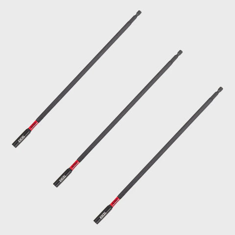 Excel 300mm Magnetic Impact Bit Holder with Blister Card Pack of 3