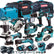 Makita 10 Piece 18V Li-ion Kit 4 x 5.0Ah Batteries MAKDEAL 91M