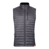 Timco Padded Bodywarmer Grey/Black Front zip Soft Line Collar Large PB1101L